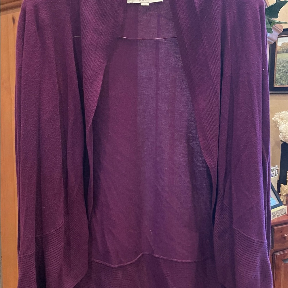LOFT Deep Purple Cardigan